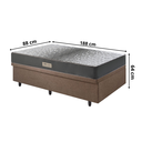Ver imagem 2 de Base Box Baú 88x188 Linho com Colchão Dual Firm Espuma Ecoflex