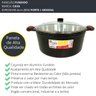 Panelão Caçarola Grossa Aluminio Batido 32 Panela 10 Litros - 4