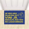 Tapete Vinil Se Veio Falar Mal do Vini Jr 60x40cm Decorativo - 1
