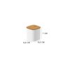 Pote Hermético Organizador Tampa de Bambu Keep ou 150 Ml Cor:branco - 5
