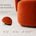 Ver imagem 6 de Poltrona Orgânica Moderna em Veludo para Sala de Recepção Terracota