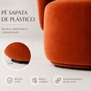 Ver imagem 6 de Poltrona Orgânica Moderna em Veludo para Sala de Recepção Terracota