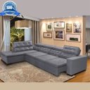 Ver imagem 1 de Sofá 7 Lugares de Canto Retrátil Reclinável Pillow Chaise D 3,60 X 2,20 M Sttilo Cinza - Megasul