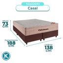 Ver imagem 2 de Cama Box Blindado Casal + Colchão Molas Ensacadas Airtech Ortobom