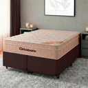 Ver imagem 1 de Cama Box Blindado Casal + Colchão Molas Ensacadas Airtech Ortobom