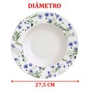 Ver imagem 2 de Kit Jogo Prato Raso Jantar 8pçs 8 Pessoas Ana Alice 27,5cm