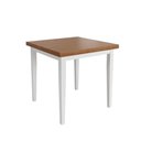 Ver imagem 1 de Mesa Colors em Madeira Maciça Quadrada 4 Lugares - 80 X 80cm Branco