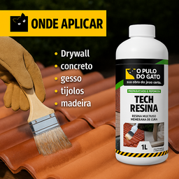 Resina Multiuso Base D'agua 1l Tech - 5