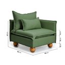 Ver imagem 4 de Sofá Modular Braço Lateral com Pé Bolinha Sôma CabeCasa MadeiraOriginals Verde