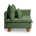 Ver imagem 5 de Sofá Modular Braço Lateral com Pé Bolinha Sôma CabeCasa MadeiraOriginals Verde