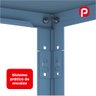 Estante Montável de Aço com 06 Prateleiras com Reforço Pandin 1,75 X 0,30 M Azul Dali - 4