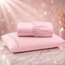 Ver imagem 1 de Jogo de Cama Quality Solteiro 2 Peças Micropercal 600 Fios Macio com Elástico Rosa Casa Show