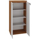 Ver imagem 6 de Armário para Escritório 160cm 02 Portas com Chave Unik A02 Freijó Branco - Lyam Decor