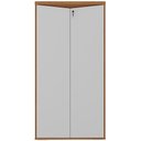 Ver imagem 3 de Armário para Escritório 160cm 02 Portas com Chave Unik A02 Freijó Branco - Lyam Decor