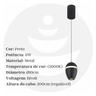 Pendente Solo 12cm Led Integrado 8w Bivolt 3000k Sala - 6