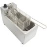 Fritadeira Elétrica Industrial com Óleo 3 Litros 1 Cuba com Tampa Inox Batata Pastel Toppen Fritas F - 3