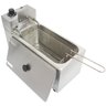 Fritadeira Elétrica Industrial com Óleo 3 Litros 1 Cuba com Tampa Inox Batata Pastel Toppen Fritas F - 1