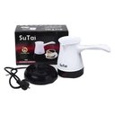 Ver imagem 2 de Cafeteira Eletrica Maquina de Cafe Expresso Europeu Turco 600w Aquecedor Agua Bivolt Preto