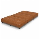 Ver imagem 2 de Puff Cama Casal Dobravel 130cm com Rodizios: Corissimo Conhaque