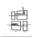 Ver imagem 2 de Conjunto 4 Prateleiras Industrial Branco - Pleno