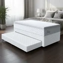Ver imagem 4 de Cama Box com Colchão de Molas Ensacadas Pillow Top Flora + Auxiliar de Espuma Unique Solteiro 88cm