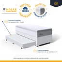 Ver imagem 5 de Cama Box com Colchão de Molas Ensacadas Pillow Top Flora + Auxiliar de Espuma Unique Solteiro 88cm