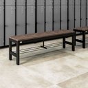 Ver imagem 1 de Banco Reforçado em Aço e Madeira Plástica Escritório