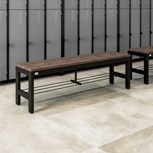 Banco Reforçado em Aço e Madeira Plástica Escritório