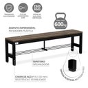 Ver imagem 4 de Banco Reforçado em Aço e Madeira Plástica Escritório