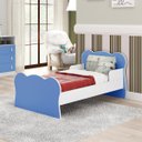 Ver imagem 1 de Mini Cama Infantil com Proteção Lateral Azul