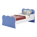 Ver imagem 2 de Mini Cama Infantil com Proteção Lateral Azul