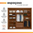 Ver imagem 7 de Guarda Roupas Casal 6 Portas 3 Gavetas com Espelho Frisado