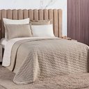 Ver imagem 1 de Cobre Leito King Dallas Micropercal 200 Fios Dupla Face 3 Peças - Bege