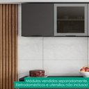 Ver imagem 2 de Armario Aereo 58 cm 1 Porta Etna Grafite Poliman