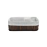 Cesto Organizador Bambu 33x22x12cm 6839 G Marrom Mimo Style - 1