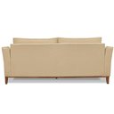 Ver imagem 4 de Sofá Living 2 Lugares 1,70M Dourado Pés Castanho