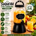 Ver imagem 7 de Suqueira com Suporte 3,6L Black Lousa Giz Dispenser de Bebidas 3600ml Limpeza Amaciante Multiuso Pot