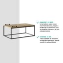 Ver imagem 6 de Mesa de Centro com Bandeja Madeirada e Tubos Pretos Carraro 1346