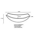 Ver imagem 2 de Cuba de Vidro Oval Chanfrada 46cm Jateado Válvula Torneira