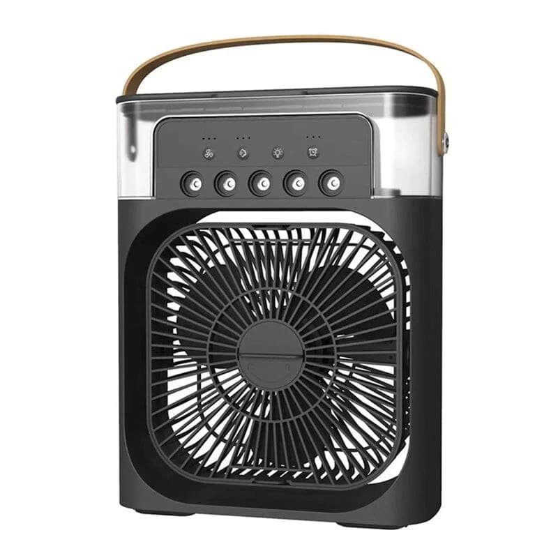 Mini Ventilador de Ar Climatizador Umidificador Refrigerador Circulador Água Portátil Cooling Fan - 10
