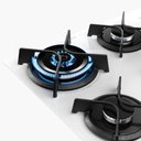 Ver imagem 4 de Cooktop 4 Bocas a Gás Dako Supreme com Mesa de Vidro e Tripla Chama Bivolt Branco