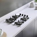 Ver imagem 2 de Cooktop 4 Bocas a Gás Dako Supreme com Mesa de Vidro e Tripla Chama Bivolt Branco