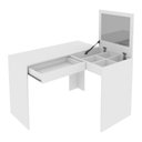 Ver imagem 5 de Penteadeira/escrivaninha de Canto 110cm com Espelho e 1 Gaveta Multimóveis Cr25279