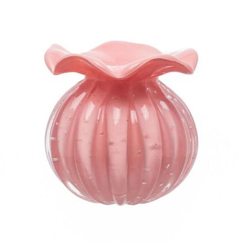 Vaso Trouxinha Cristal Murano Rosa Candy Love M