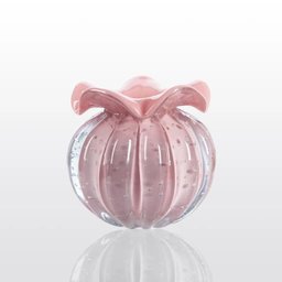 Vaso Trouxinha Cristal Murano Rosa Candy Love M - 2