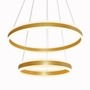 Ver imagem 3 de Lustre Pendente Φ40×Φ60cm 126W 3000k 12600LM Bivolt Metal Escovado+Acrilico Dourado Cabo: 2,5m