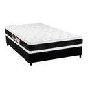 Ver imagem 1 de Cama Box Casal: Colchão Espuma D45 Castor Black e White Air Double Face + Base Black(138x188)