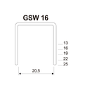 Ver imagem 5 de Grampo Gsw 16/19 Industrial - G.sul - Caixa C/ 15.360 Grampos Grampo Sul
