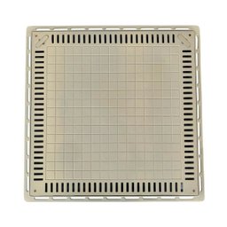 Tampa Casa de Máquina Piscina Lisa Simples Grelha 80x80cm B1 G.D.A. INDUSTRIA E DISTRIBUIDORA DE FUN - 1