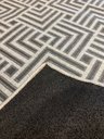 Ver imagem 4 de Tapete Sala Moderno Geometrico Tabuleiro 100X150 Cm Cinza 51